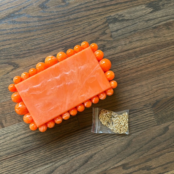 Handbags - Orange Acrylic Purse